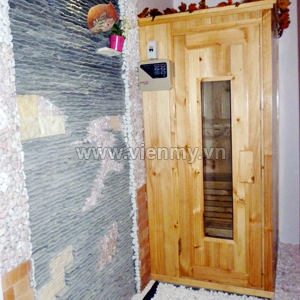 Phòng Xông Hơi Khô – Sauna Cửa Gỗ 1-2 Người